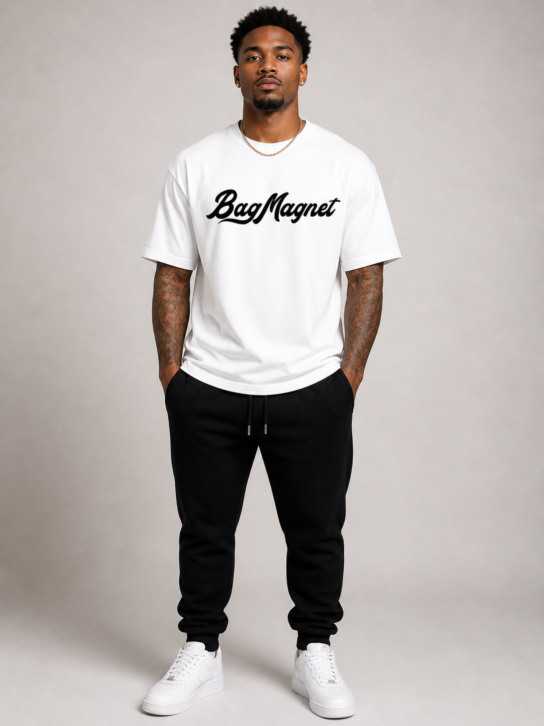 THE BAG MAGNET™ CLASSIC TEE — WHITE
