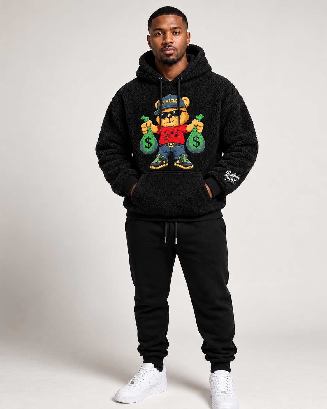 Bag Magnet™ “We Attract” Bankroll Benji™ Sherpa Hoodie