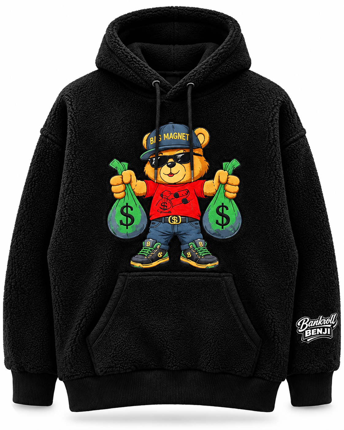 Bag Magnet™ “We Attract” Bankroll Benji™ Sherpa Hoodie
