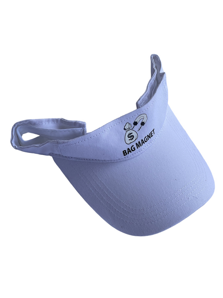 Bag Magnet Sun Hat  White with Logo Unisex