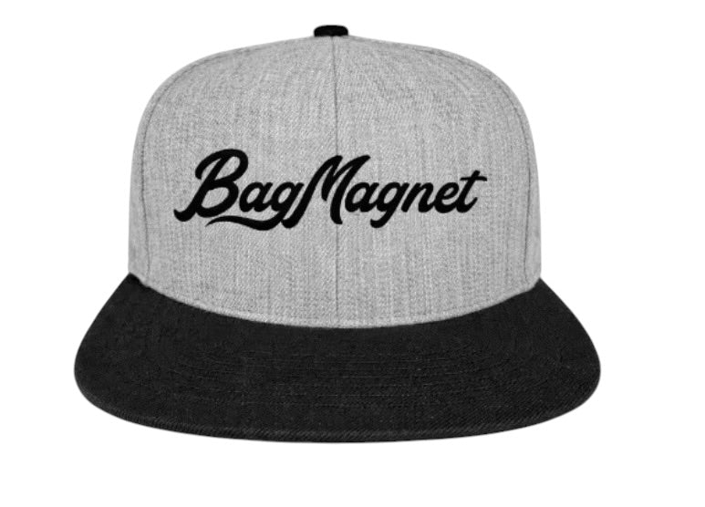 BAG MAGNET™ — BLACK & GREY SNAPBACK