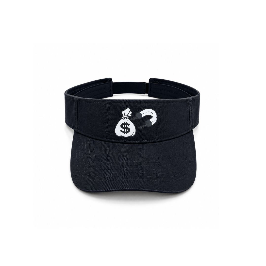 Bag Magnet Sun Hat  Black with Logo Unisex