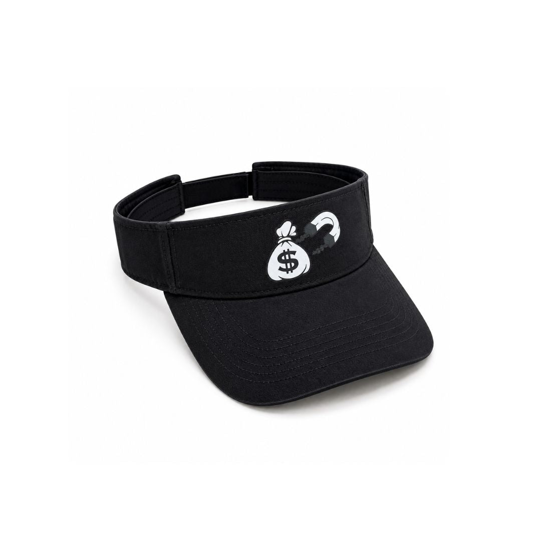 Bag Magnet Sun Hat  Black with Logo Unisex