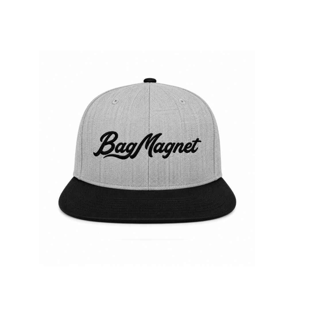 BAG MAGNET™ — BLACK & GREY SNAPBACK