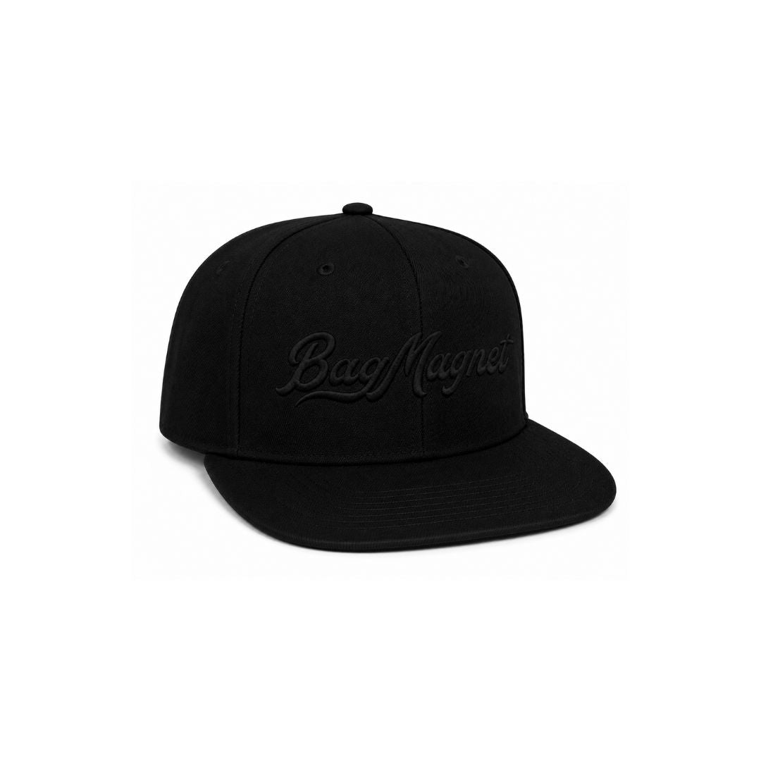 BAG MAGNET™ — BLACK  ON BLACK SNAPBACK